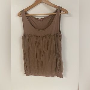 Velvet tank sheer overlay